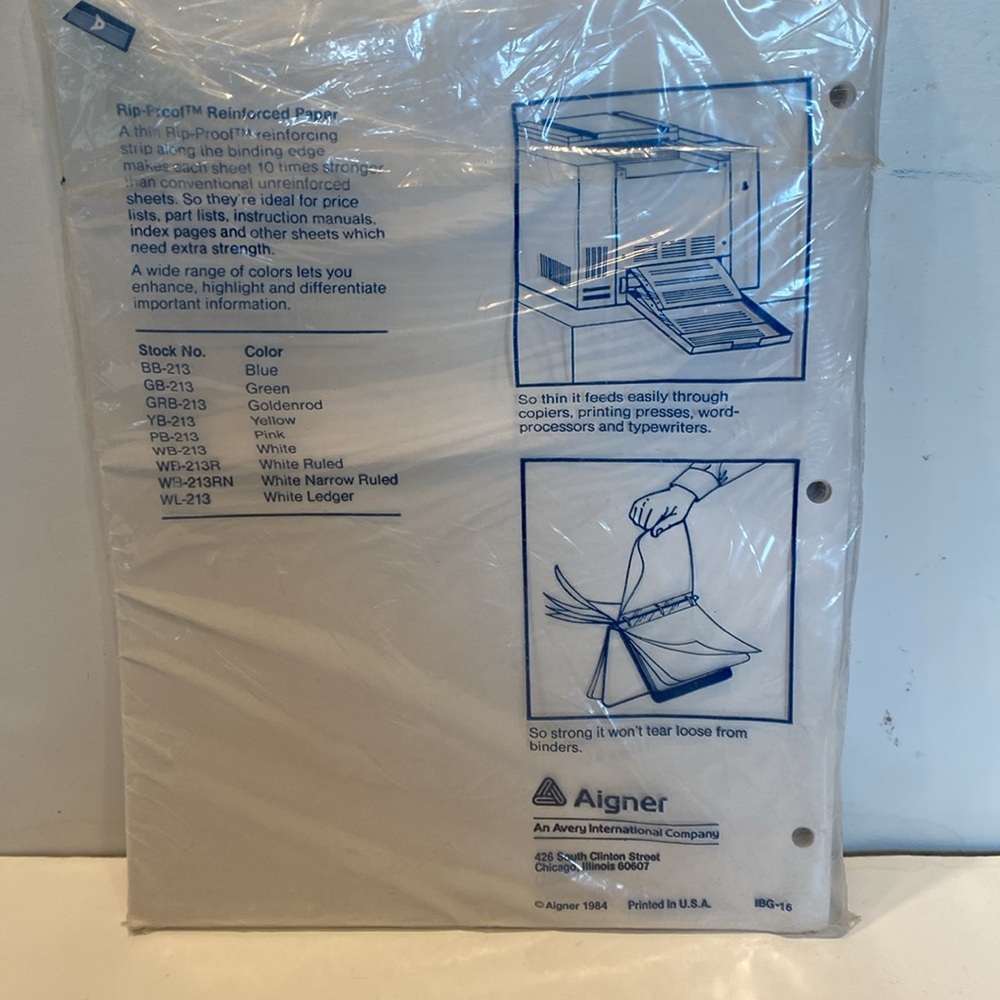 NIP One Package Aigner Rip-Proof Reinforced Paper - Picture 4 of 4